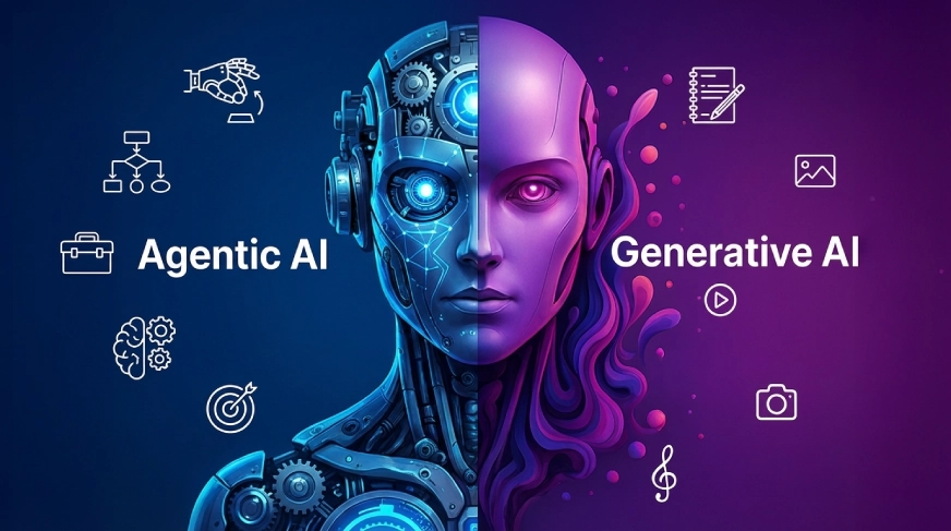 Generative AI vs Agentic AI: From Creating Content to Taking Action